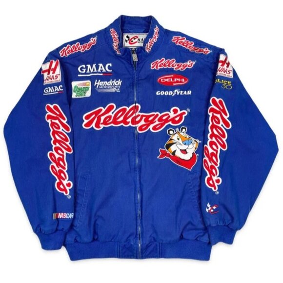 Vintage NASCAR Kellogg's Racing Jacket Tony The Tiger Terry Labonte